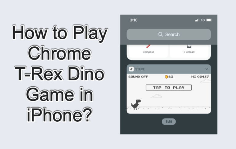 如何在iPhone中玩Chrome T-Rex Dino游戏