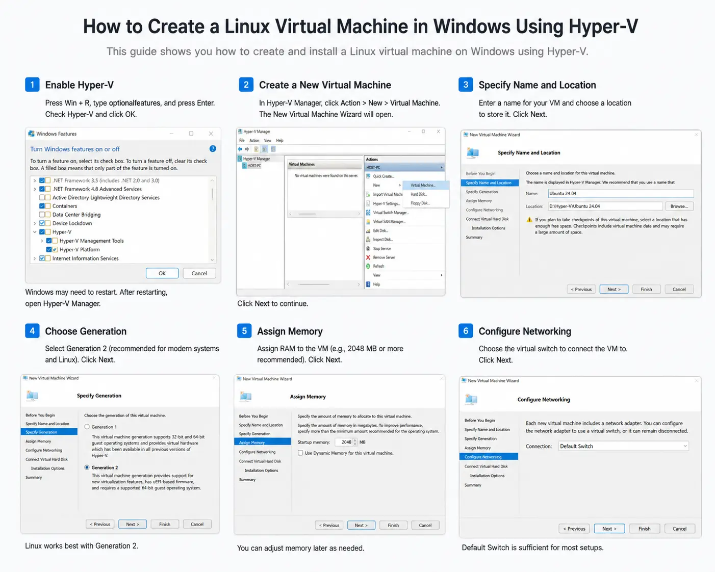 如何使用Hyper-V在Windows虛擬機器中建立Linux虛擬機器- INFO